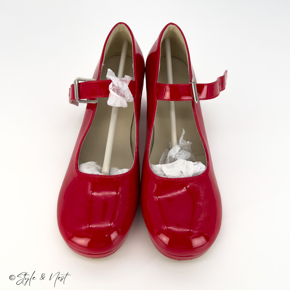 Women Mary Jane Pumps Y2K Platform Retro Chunky Heel Ankle Straps Pumps 8.5 - Picture 7 of 9